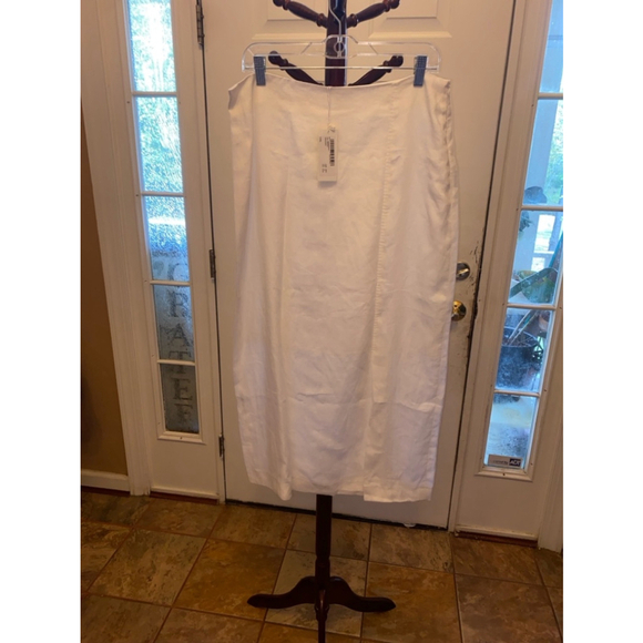Women´s Maria di Ripbianca White Linen Skirt XXL
